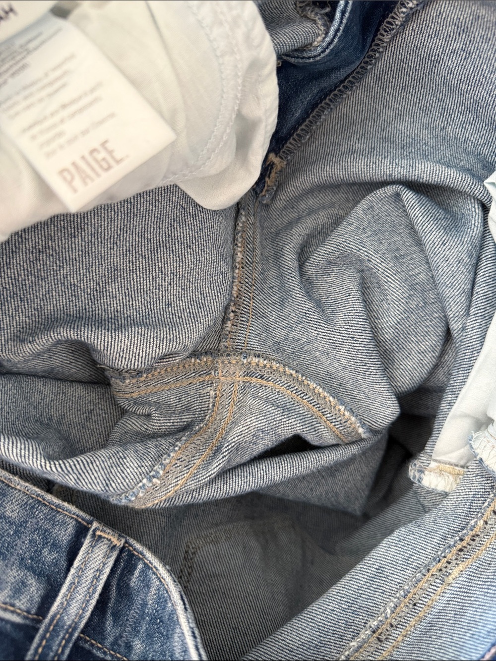 Paige Leenah Wide Leg High Rise Jean Organic Cotton Stretch Size 28 Clean Beauty - Picture 14 of 16